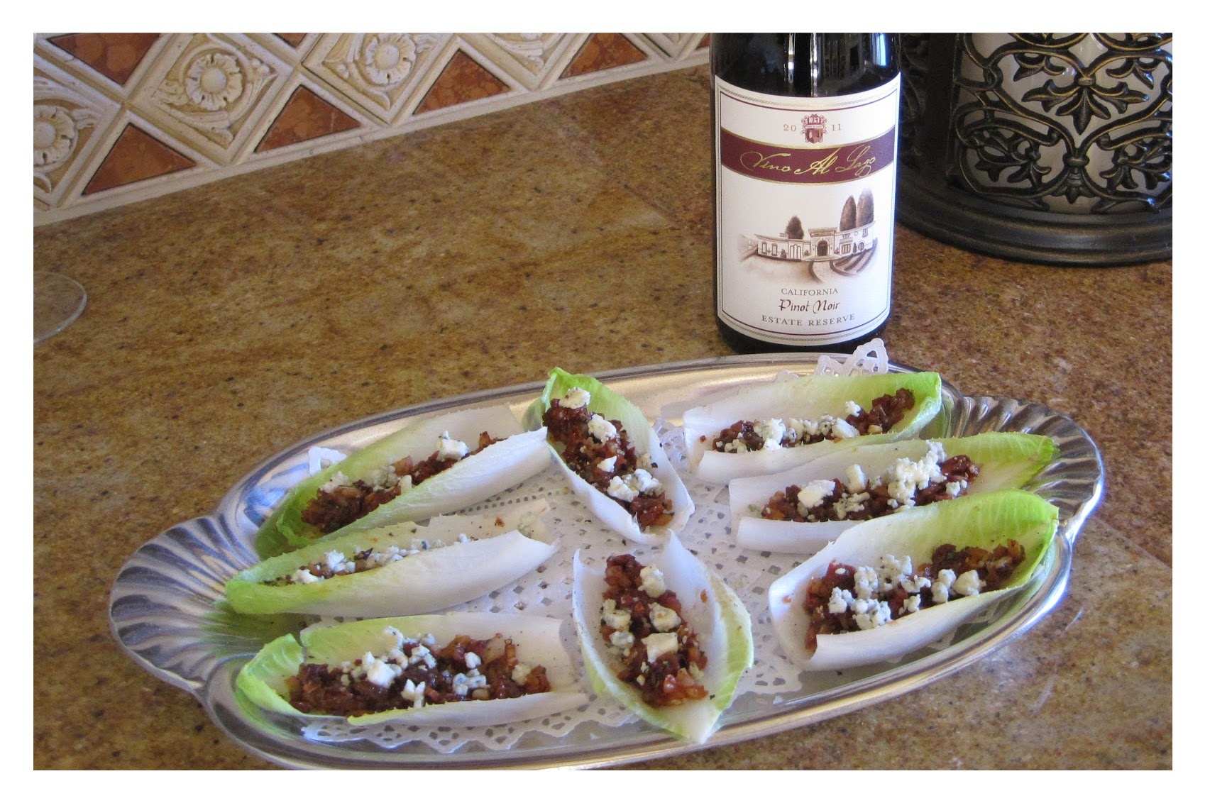 Endive with Sundried Tomato Sauce and Blue Cheese recipe image