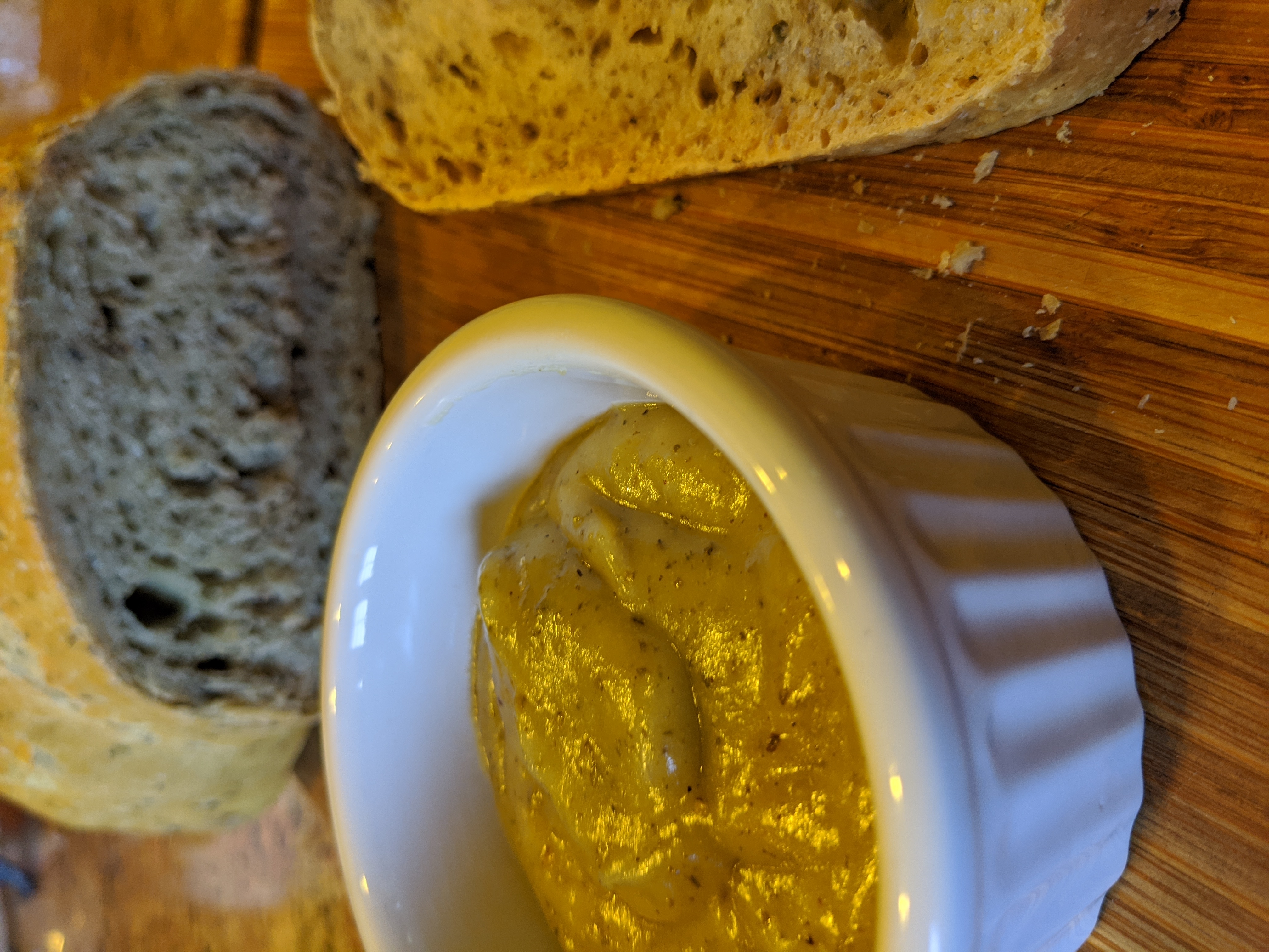 Roasted Elephant Garlic Spread, with Olive Oil and Herbs recipe image